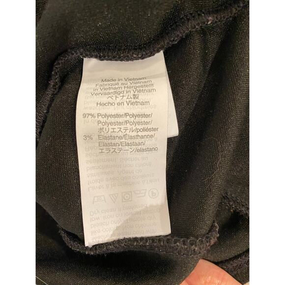 Texture & Thread by Madewell Crepe V- Neck Wrap Top Black Women's Size Medium - Picture 10 of 12